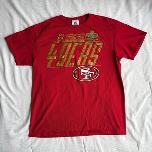 San Francisco 49ers 2015 NFL Training Camp Red and Gold T-Shirt Men’s Size Large